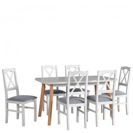 Stół rozkładany z 6 krzesłami - AL48