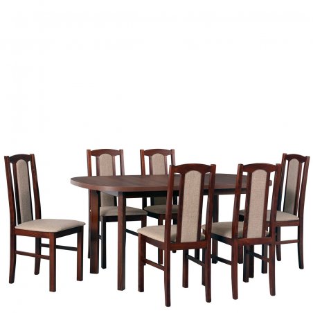 Stół rozkładany z krzesłami dla 6 osób - AL58