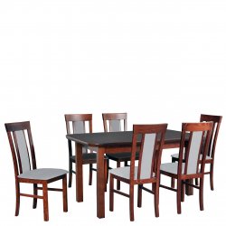 Stół rozkładany z krzesłami dla 6 osób - AL70