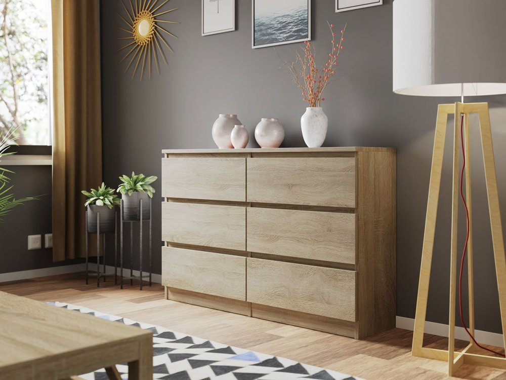 Komoda szeroka z szufladami Osko 120 OK6 Komoda szeroka z szufladami Osko 120 OK6