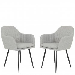 Komplet dwóch krzeseł tapicerowanych Ginani II S