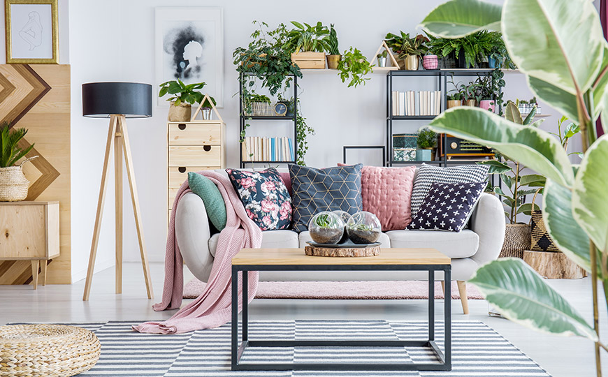 Salon w stylu Urban Jungle