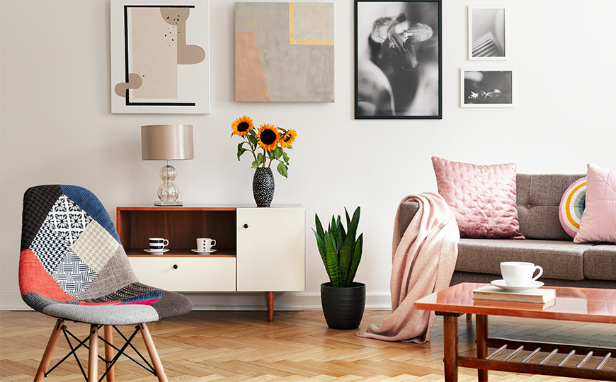 Salon w stylu Eklektycznym