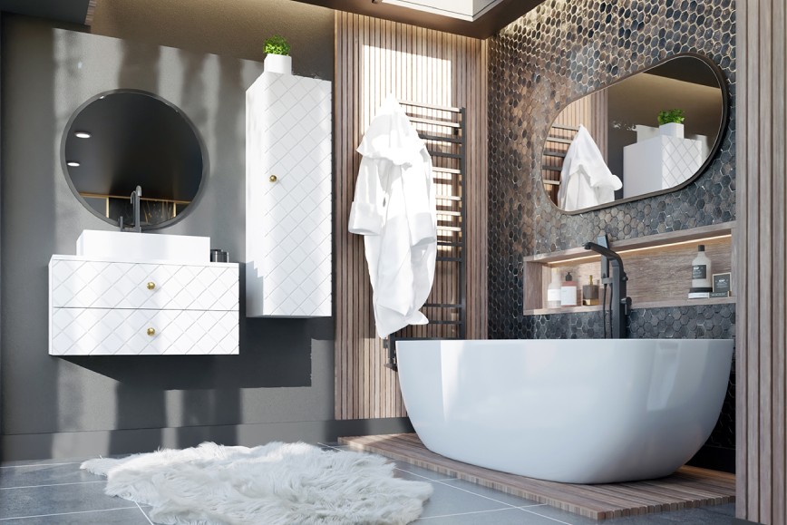 Przytulny salon z nutą sztruksu