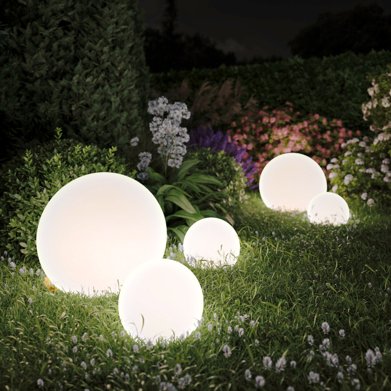Lampy ogrodowe w kształcie kuli Cumulus