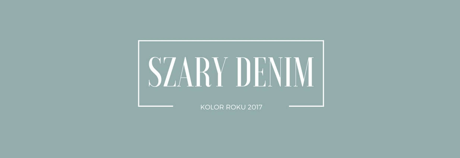 Trendy kolorystyczne w 2017 roku #2 Szary Denim