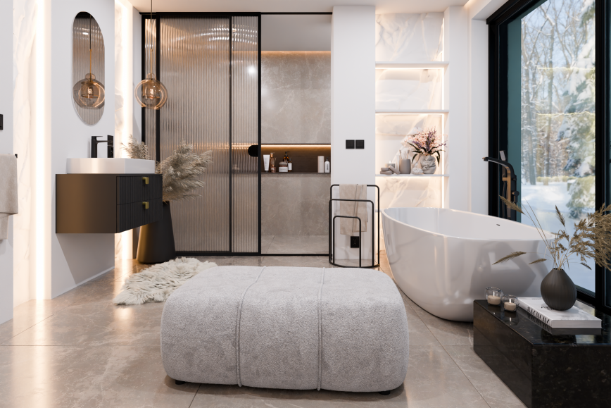 Nowoczesna łazienka w stylu domowego SPA