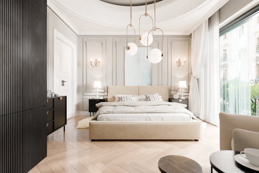 Sypialnia w stylu Quiet Luxury